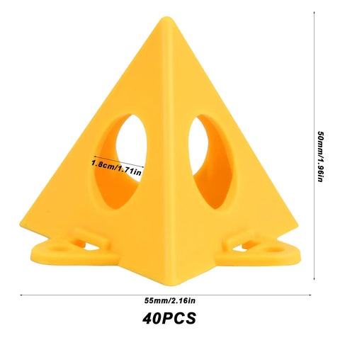 40 Piece Painter Pyramid Stands Set for Triangle Cone Paint Tripods and Door Riser Support Handy Diy Woodworking Tools