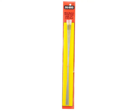 Mini Nylon Kwik-Link On 12 Inch 2-56 Rod Five Pack For RC Hobbyists in packaging