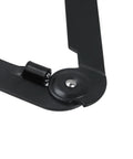 180 Degree Rotatable Lid Hinges, 9 Inch Folding Hinges, Beefed Up Heavy Duty Reinforced 4 Pack For Toolboxes Chests And Storage Lids, Durable Steel Construction With Smooth Operation black steel hinge close-up