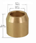 Brass Bushing Isolator Cup For 2002 To 2005 Mazda Miata Six Speed Direct Replacement Upgrade That Kills Shifter Play And Gives You A Solid Confident Gear Feel Through Every Shift Easy Install. Brass shift cup, 20mm x 18mm