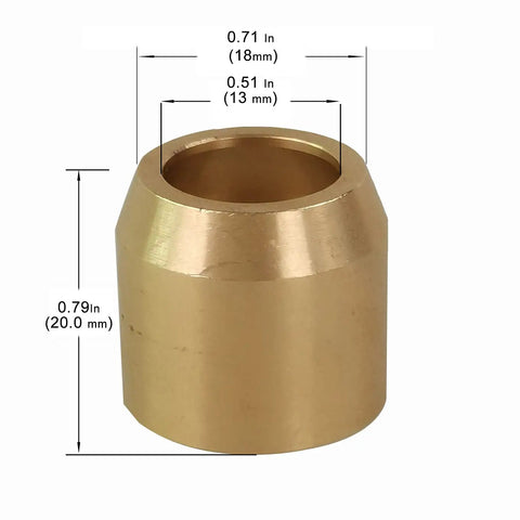 Brass Bushing Isolator Cup For 2002 To 2005 Mazda Miata Six Speed Direct Replacement Upgrade That Kills Shifter Play And Gives You A Solid Confident Gear Feel Through Every Shift Easy Install. Brass shift cup, 20mm x 18mm