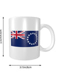 Flag Of The Cook Islands Coffee Mugs 11 Oz Double Sided Print Mug With Handle Dishwasher Safe Premium Ceramic Awesome Gift