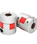 Heavy Duty Flexible Shaft Coupling D25 By L30 Aluminum Plum Connector 8Mm To 10Mm Bore For 3D Printer CNC Machine And Servo Stepper Motor
