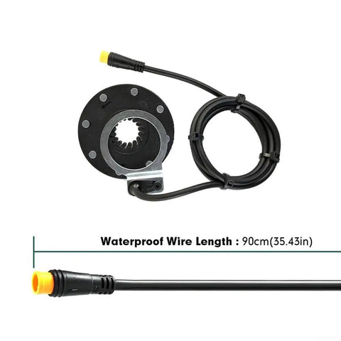 Smooth Shift 3-Pin E-Bike Power Assist Sensor Connector With Weatherproof Seal And Eight Magnets For Rock Solid Stability And Precise Pedal Aid On Any Trail Or Highway Ride Today, waterproof 90cm cable