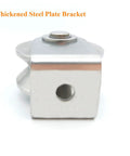 Front view of Stainless Steel V Groove Wheel Heavy Duty Caster With Bracket For Sliding Gates And Industrial Machines, Rigid Track Wheel Pulley And Rolling Gate Rollers For Inverted Track, Gate Systems, Built To Last For Any Load.