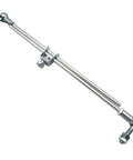 Adjustable Treadle Rod For Industrial Sewing Machines 143UNS One Piece Replacement with swivel joints on white background