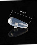 15mm silicone nose pad from Do It Yourself Eyewear Repair Kit With 15mm Silicone Nose Pads Stainless Steel Screws Replacement Parts Lens Cloth And Sturdy Plastic Storage Case For Quick At Home Glasses Repairs
