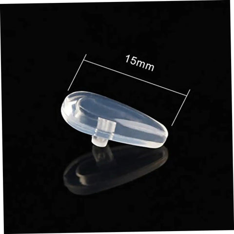 15mm silicone nose pad from Do It Yourself Eyewear Repair Kit With 15mm Silicone Nose Pads Stainless Steel Screws Replacement Parts Lens Cloth And Sturdy Plastic Storage Case For Quick At Home Glasses Repairs