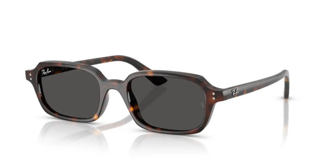 RB4455F Zuri Low Bridge Fit Sunglasses Havana Frame with Dark Grey Lenses 51 mm ideal for narrow faces and high cheekbones