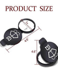 Two Pack Windshield Washer Fluid Reservoir Cap Replacement Fits Chevy Buick Cadillac OE Numbers 13227300 12767700 12788573 19172571 Durable Plastic Reservoir Cap For Easy Under Hood Maintenance And Leak Prevention product size diagram showing dimensions