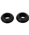 Hella Tough Rubber Grommets And Wire Cord Hole Inserts Featuring Double Groove Design For Professional Grade Panel Mount Cable Protection Black 12mm Inner Diameter 100 Count, set of two rubber grommets.