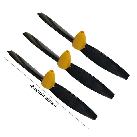 A160 J3 RC Plane Propellers Set With Screws Replacement Spares For RC Airplane Durable 12.6 Centimeter Propeller Blades Easy Install