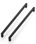 5 Pack 12-3/5 Inch Square Kitchen Cabinet Handles Matte Black Pulls for Cupboard and Drawer Applications Crazy Sturdy Cabinet Hardware Set