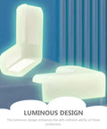 Glow In The Dark Corner Protectors Soft Cushions 10 Pack with luminous design against blue background