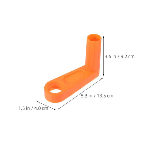 Premium Mikikit 2 Pack Heavy Duty Garden Hose Reel Handle Kit With Ergonomic Crank Knob And Comfortable Grip For Easy Outdoor Gardening Water Management No More Messy Hose Storage orange handle 5.3 x 3.6 in