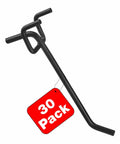 30 Pack Must Have 4 Inch Metal Pegboard Hooks Set Fits One Eighth Inch And One Quarter Inch Pegboards With One Inch Spacing Durable