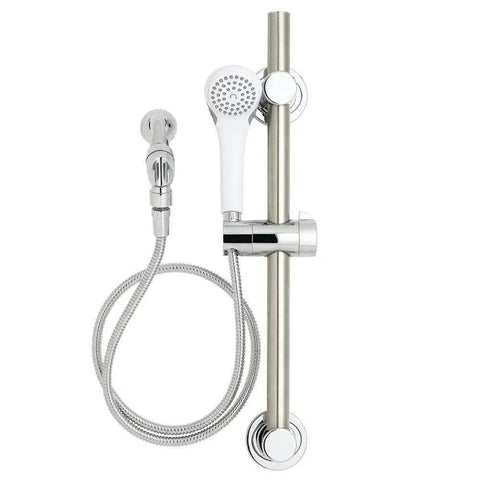 Versatile ADA Compliant Handheld Shower System With 59 Inch Hose, Swivel Arm Holder, Mount Bracket, Five And A Half Inch Shower Arm
