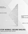 Heavy Duty Stainless Steel Corner Brace For Furniture And Shelves, Tough As Nails Triangular Support Bracket With Mounting Screws