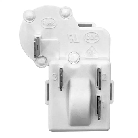 4Pin Refrigerator Overload Protector Relay For Compressor PTC Starter Replacement, Durable And Easy Install, Plug And Play Design, Fits A Wide Range Of Refrigerators And Freezers, ZHB Series Compatible