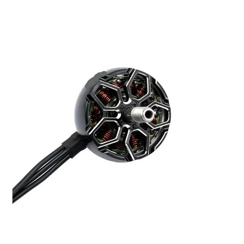2506 1500KV And 1850KV Brushless Drone Motor With 5mm Titanium Shaft For 5-6 Inch Propellers, FPV view, close-up