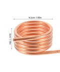 RC Boat Water Cooling Ring Kit For Brushed Motors Copper Cooling Jacket 4.2cm size rose gold color with dimensions