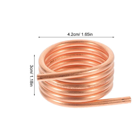 RC Boat Water Cooling Ring Kit For Brushed Motors Copper Cooling Jacket 4.2cm size rose gold color with dimensions