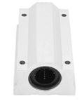 25mm Linear Motion Ball Bearing Slider Bushing For CNC And 3D Printer Rails Beefed Up Alloy Long Guide Axis With Stainless Steel Hardware Ultra Smooth Glide For Precision Machining, white linear bearing housing with black bore