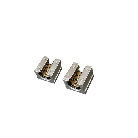 Two Pack SBR20UU 20mm Linear Motion Slider Block With Graphite Copper Sleeve For 20mm Linear Guide Rail, Aluminum CNC Router Parts