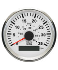 Waterproof GPS Speedometer 0-35 MPH Gauge Kit for marine boats with backlight 3 3 eighth inch 85mm LED display close-up