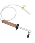 Pro Grade Heavy Duty High Temp Steam Wand Cleaner Brush with wooden handle and metal brush head for coffee machines