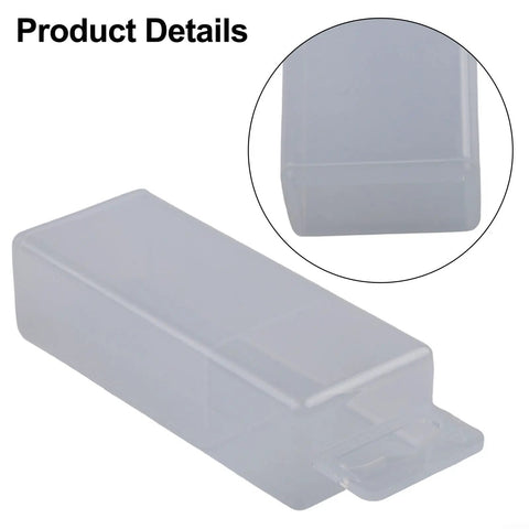 Expandable Telescoping Drill Bit And Tap Organizer Box with clear transparent lid, close-up of durable plastic case corner