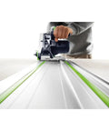 Pro Grade 106 Inch Guide Rail 2700mm for straight, splinter free cuts with track saws and routers, glue ready joints in use.