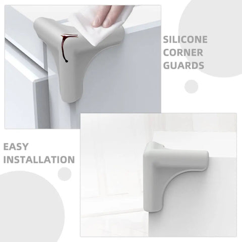 Silicone Corner Guard 8 Pack Protects Table Edges From Bumps And Collisions, Easy Install For Kitchen And Home Furnishings