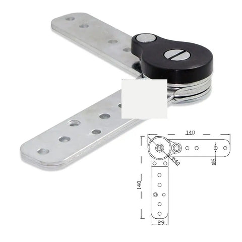 Two Piece Sofa Headrest Ratchet Hinge Set Durable Metal Hinges With Adjustable Angle From 90 To 195 Degrees Easy DIY Installation