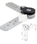 Heavy Duty Sofa Angle Adjusting Mechanism Headrest Ratchet Hinges Set Durable Metal Hinges For Easy DIY Install With 90 To 180 Degree And 105 To 195 