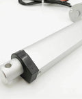 Top Tier Electric Linear Actuator With Smooth DC Motor Motion Controller For Heavy Duty Projects That Needs Reliable Power And Precise Adjustments Every Single Day, showing the actuator's smooth metal body and connection port.