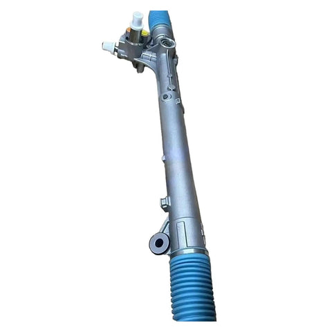 LHD Power Steering Rack Replacement Fits Maserati Quattro Ghibli 2013 To 2018, aluminum part with blue boot for smooth steering.