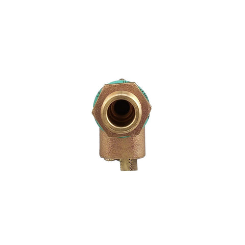 Front view of Watts ST750 Series 3/4-inch bronze standard-duty float valve with threaded inlet/outlet