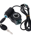 Thumb Throttle With Key Lock For Electric Bikes And Scooters 24V To 72V Power Switch With Real Time Voltage Display