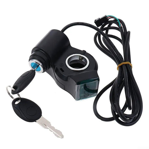 Thumb Throttle With Key Lock For Electric Bikes And Scooters 24V To 72V Power Switch With Real Time Voltage Display