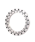 Pro Grade Cross Roller Bearing 280 X 355 X 25.4 for Industrial Robot Joints and CNC Machine Tools, chrome with mounting holes.