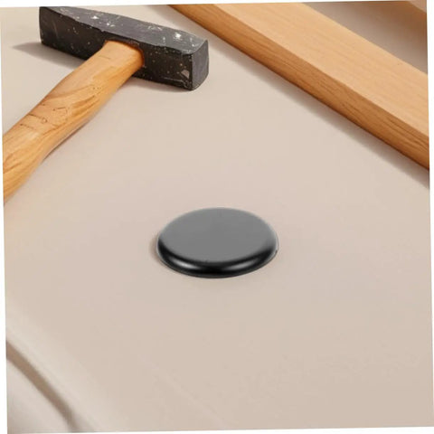 Black Wall Hole Patch Cover With Double Sided Adhesive Quick Fix For Drywall Holes Self Adhesive Wall Hole Filler on surface