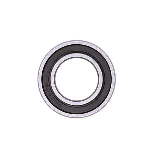 Front view of 6904-2RS deep groove ball bearing with double rubber seals; 20x37x9 mm.