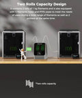 Two 3D printers with upgraded Space Pi Filament Dryer Plus Dual Roll Dry Box for two 3D printers with 360 degree hot air