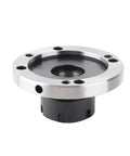 Premium ER32 Collet Fixture For CNC Lathe Milling Machine With Heavy Duty Carbon Steel Build And 100mm Dia Flange Frosted Chuck side view