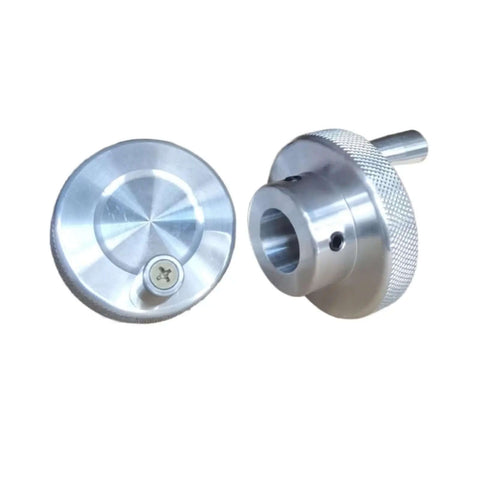 Movable Hand Wheel Round Rotating Machine Tool Handwheel With Sliding Tab Screw Lever Manipulator Gold Finish For Precise Machining