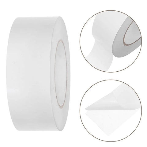 Heavy Duty Clear Tape That Really Slaps For Crafts Wall Mounts Zero Residue Easy Peel Stick Fix shows roll and detail of adhesive. 