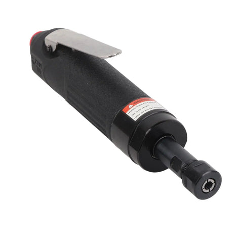 Slick Compact Pneumatic Die Grinder For Tight Squeezes Low Speed Carving Tool with easy grip handle and zinc alloy build.