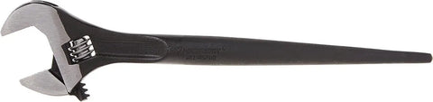 10 Inch Adjustable Black Oxide Construction Wrench With Large Gear For Easy Jaw Adjustment And Hex Jaw Design For Tight Grips Built Tough