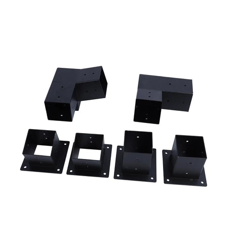 Three Way 15 Degree Pergola Bracket Kit For 4x4 Wood Posts With Pre Drilled Holes And Screws Included Built To Last Alloy Steel Canopy Carport Gazebo Patio Backyard Support For Outdoor Structures